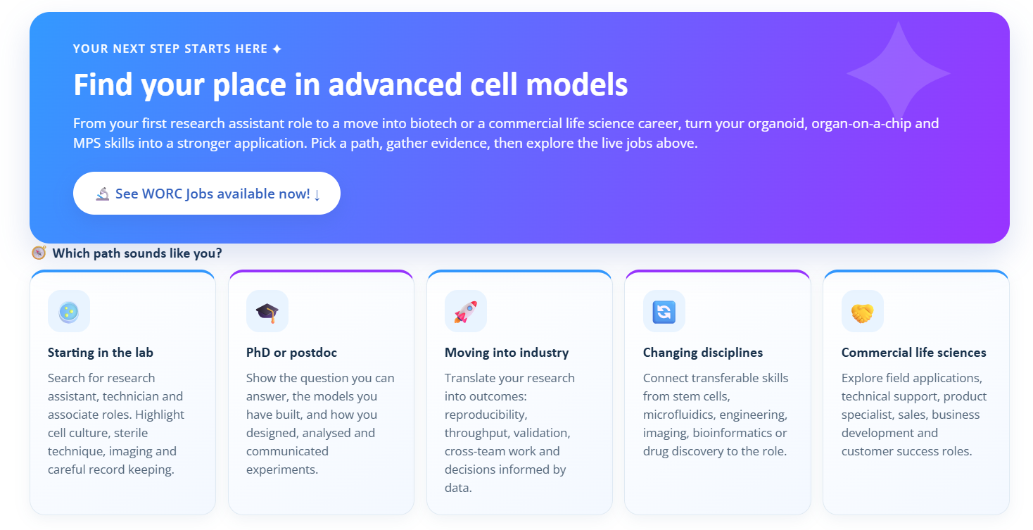 🧫Find your place in advanced cell models.